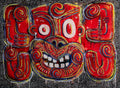 Chief's Eyes CE-22 — acrylic and ink on canvas, 910 x 1220 mm