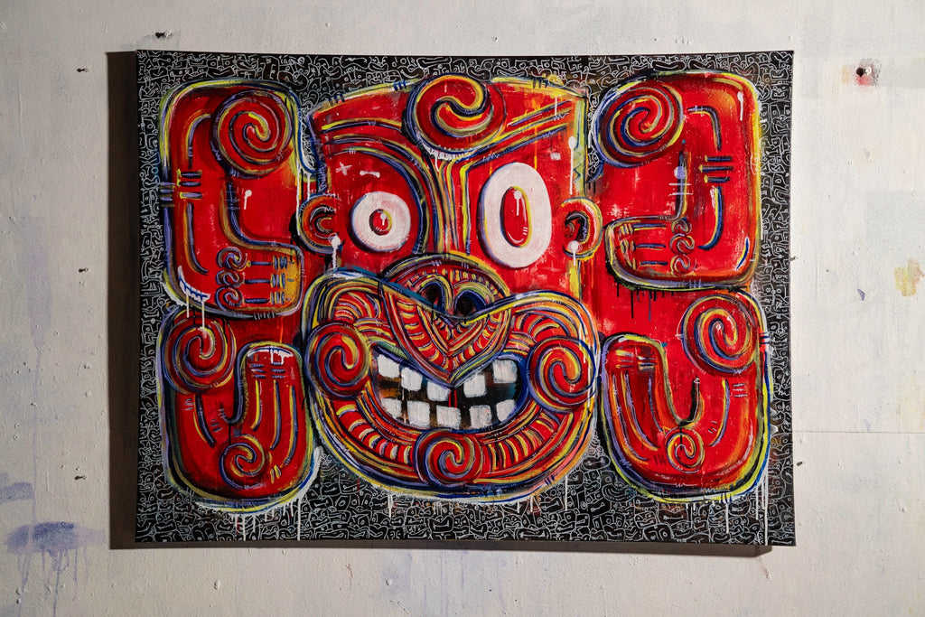 Chief's Eyes hanging on a wall