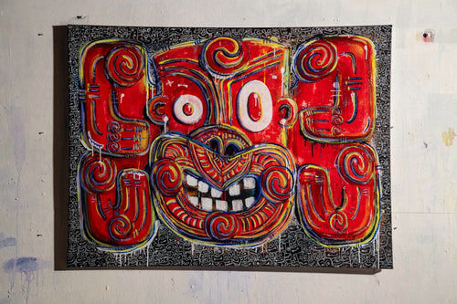 Chief's Eyes hanging on a wall